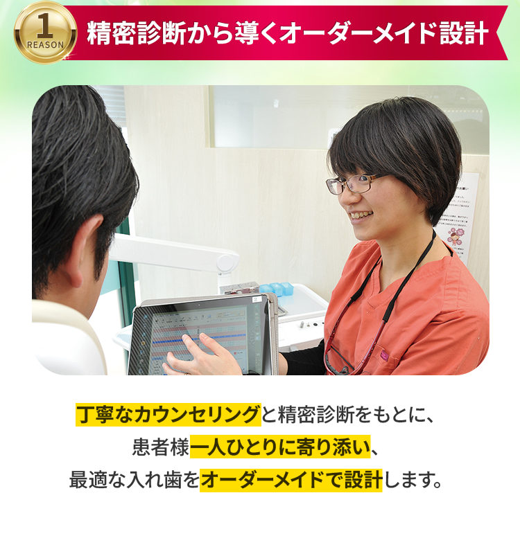 精密診断から導くオーダーメイド設計